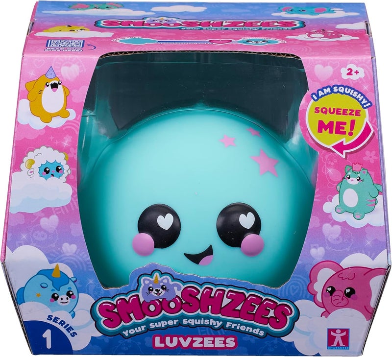 Smooshzees Luvzees, Noodle, Green Axolotl, Collectable Characters, Supersoft, Cuddly and Squishy! - Image 1